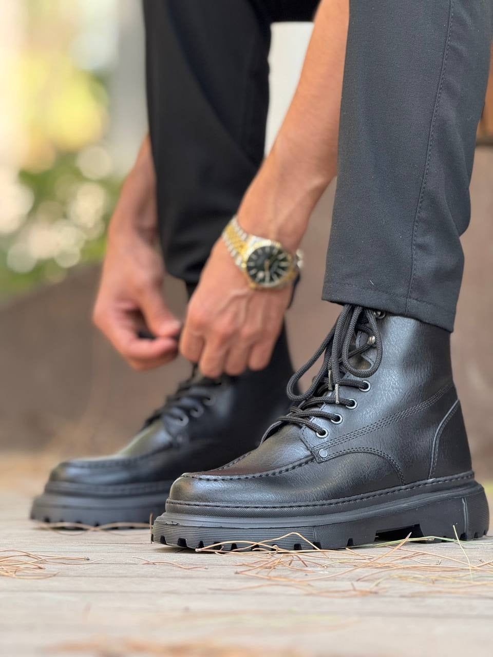 CH2529 - Fantasya ST Erkek Bot SIYAH