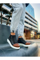 CH258 - GBT Roma Colourful Erkek Bot SIYAH/TABA