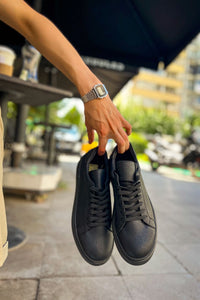 CH979 - Santoni CRT Spor Erkek Ayakkabı SIYAH